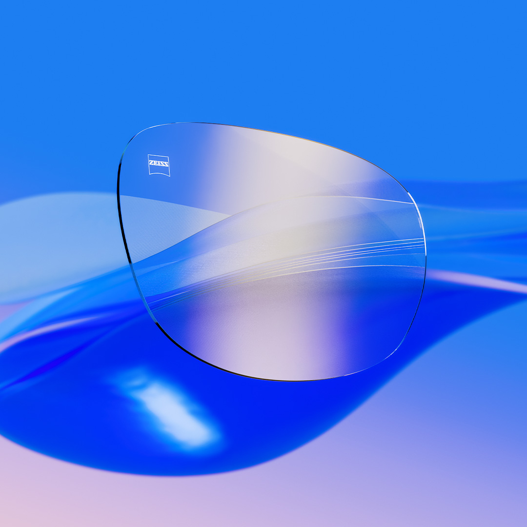 Кришталево-прозорі лінзи з покриттям ZEISS DuraVision Gold UV із ніжним золотистим відблиском.