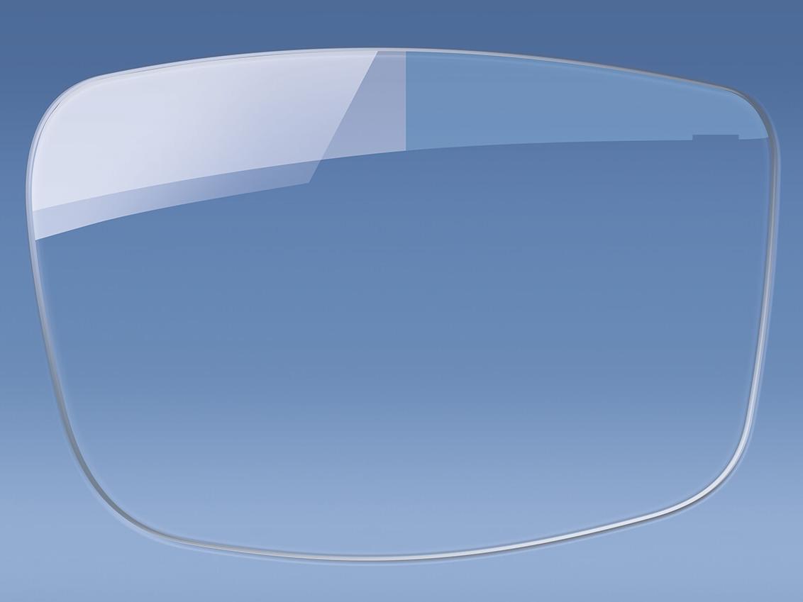 Зображення лінзи для окулярів з антивідблисковим покриттям і без 